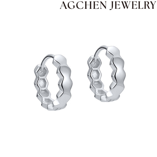 AG Chic Honeycomb Zirconia Earrings