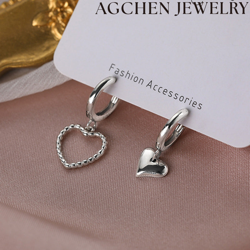 AG Women's Heart Earrings