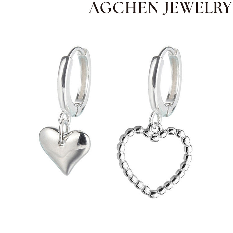 AG Women's Heart Earrings