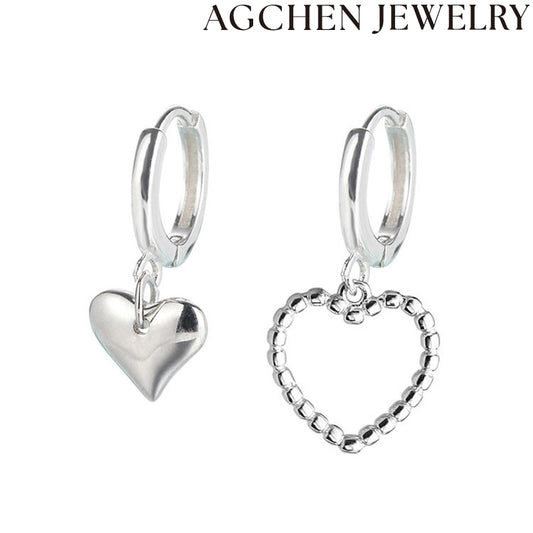 AG Women's Heart Earrings