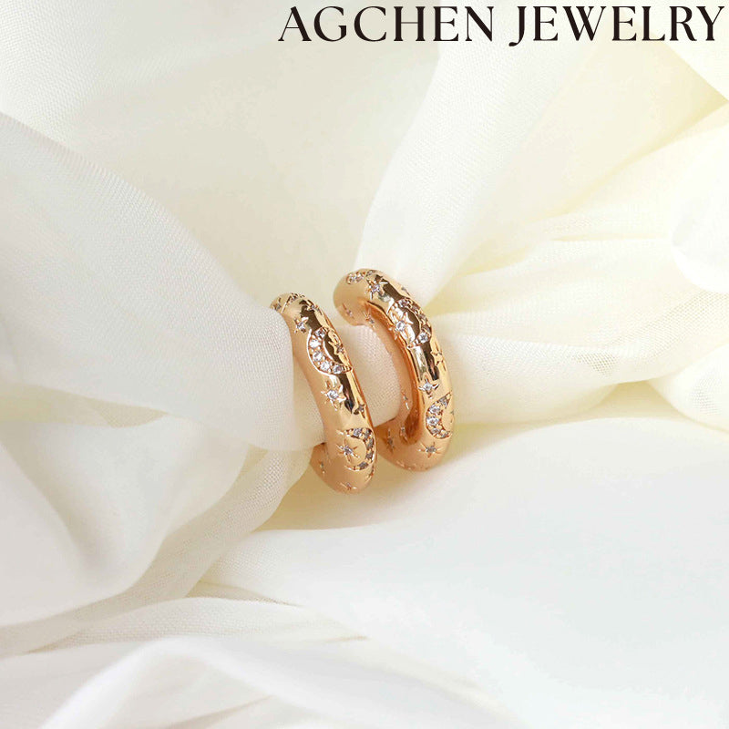 AG Star Zircon Earrings