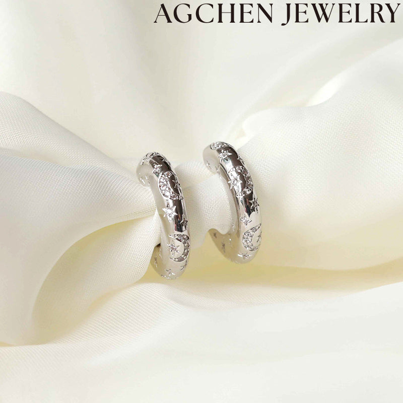 AG Star Zircon Earrings