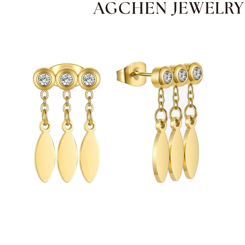 AG Oval Earrings