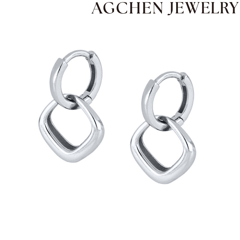 AG Minimalist Copper Earrings for Women
