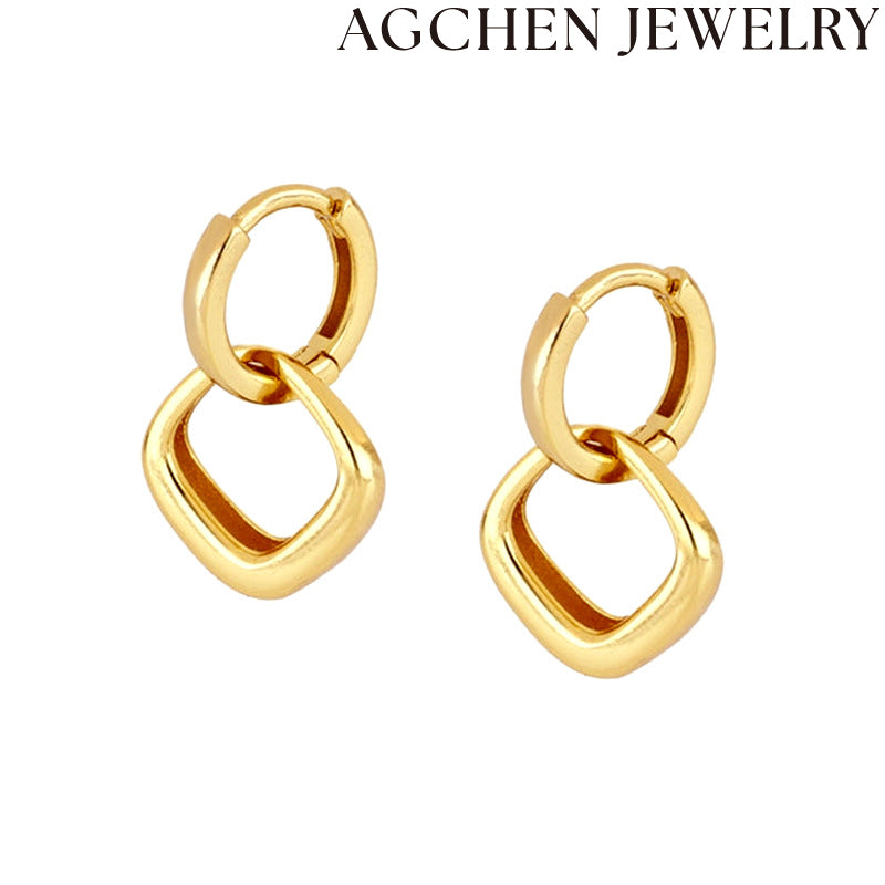 AG Minimalist Copper Earrings for Women