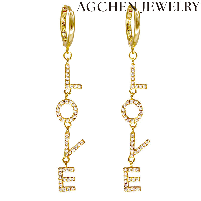 AG Love Zirconia Earrings