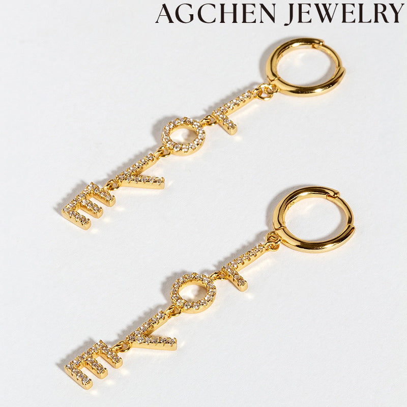 AG Love Zirconia Earrings