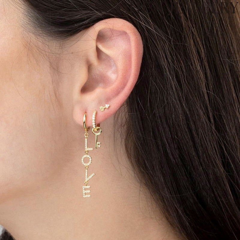 AG Love Zirconia Earrings