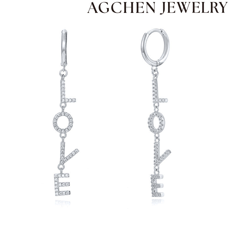 AG Love Zirconia Earrings