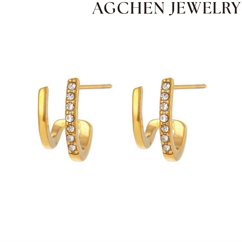 AG Modern Irregular Earrings