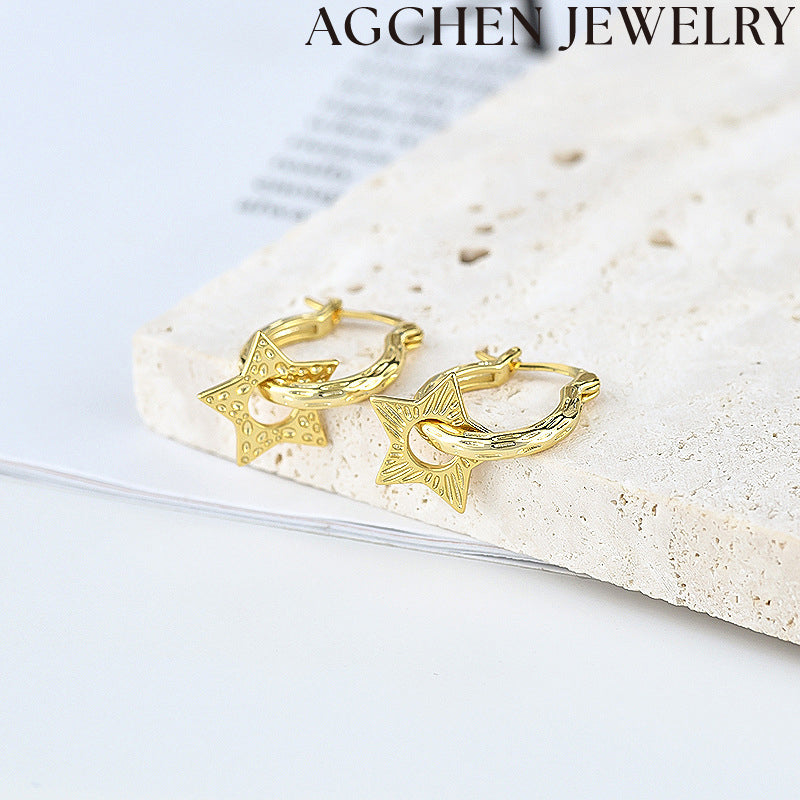 AG Cute Little Star Earrings