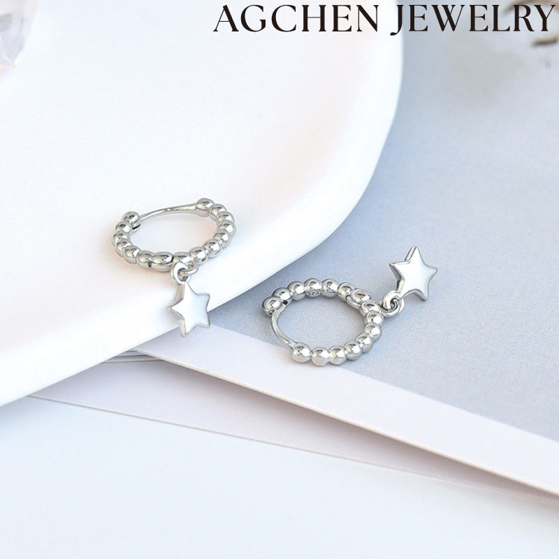 AG Star Hoop Earrings