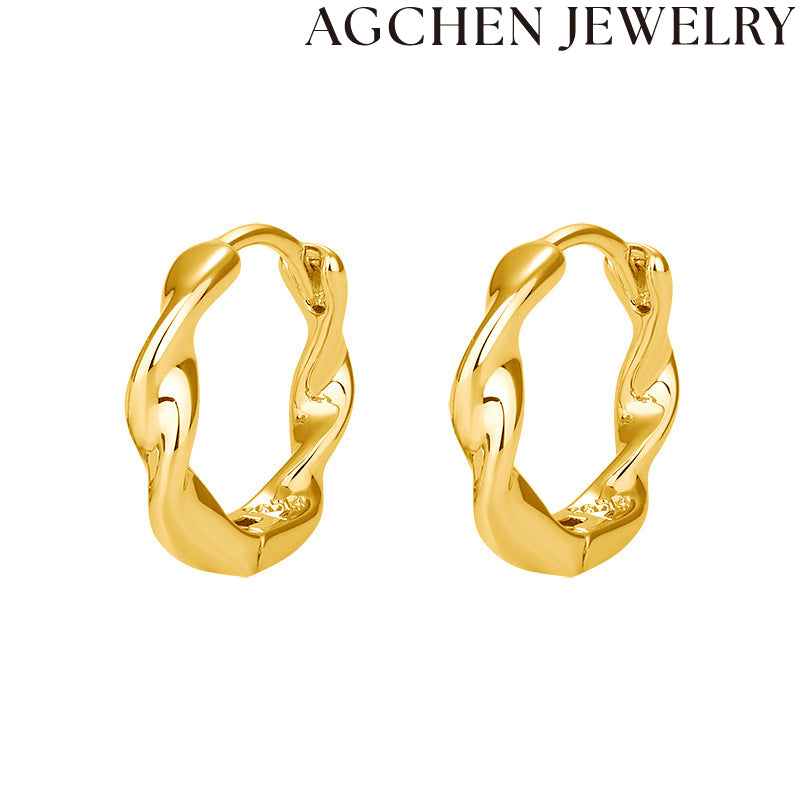 AG Asymmetric Earrings