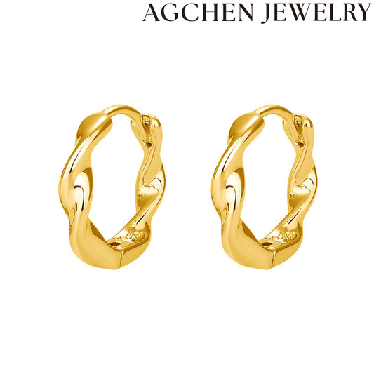 AG Asymmetric Earrings