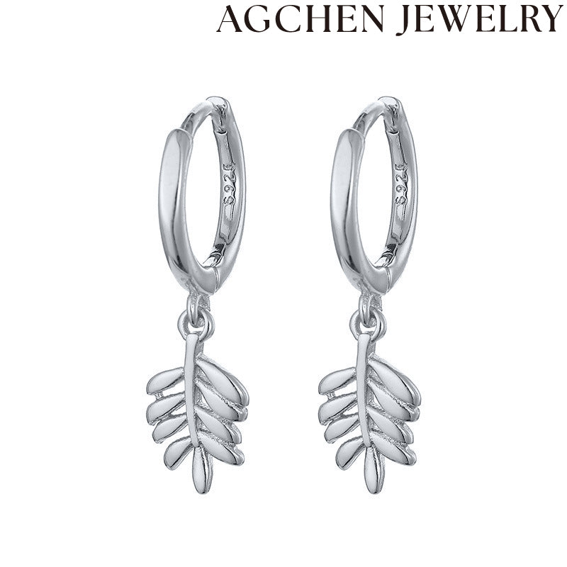 AG Leaf Earrings