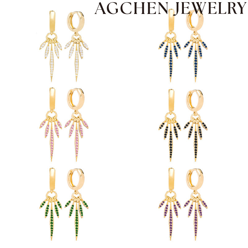 AG Trio Zirconia Earrings