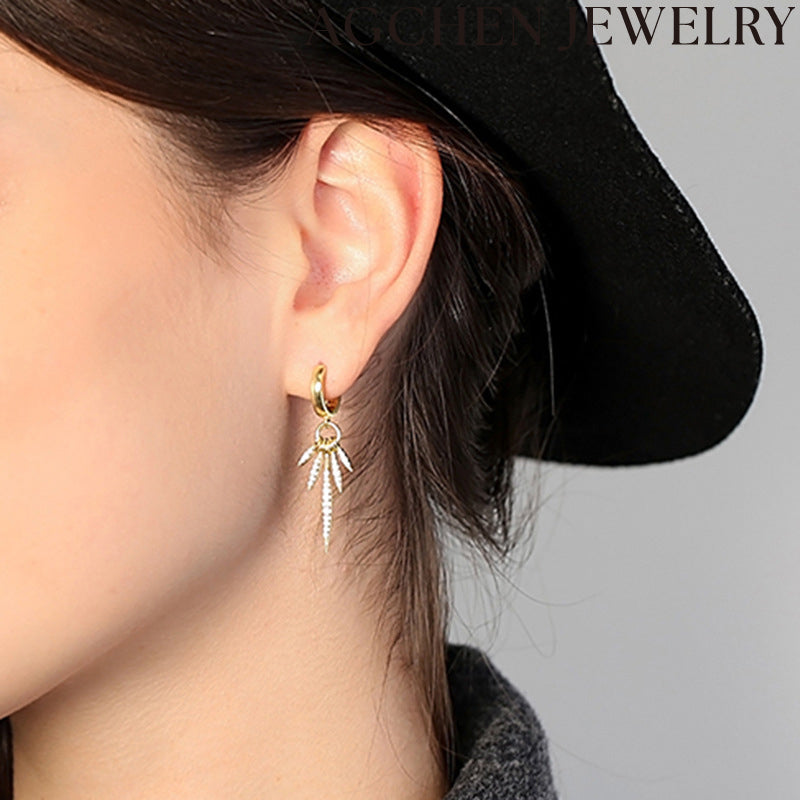 AG Trio Zirconia Earrings