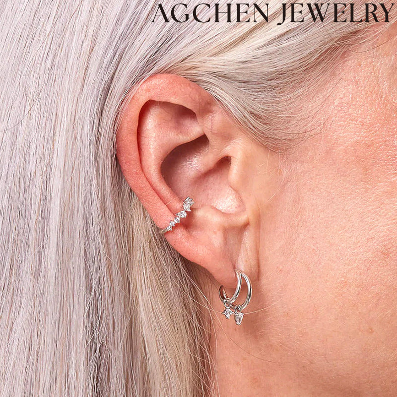 AG Sparkling Zirconia Earrings