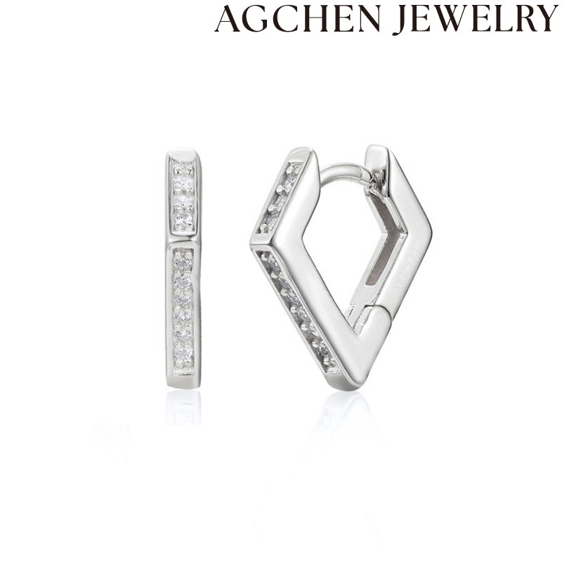 AG Geometric Shape Earrings