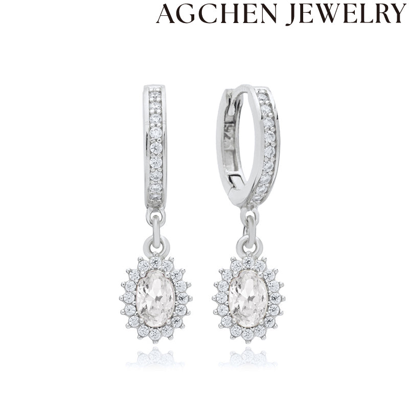 AG Elegant Multicolored Zirconia Earrings