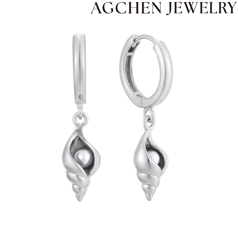 AG Pearl Conch Earrings