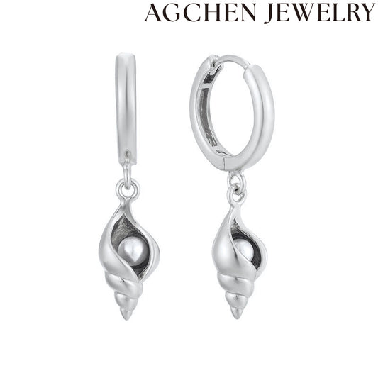 AG Perlaj Konkaj Orelornamaĵoj