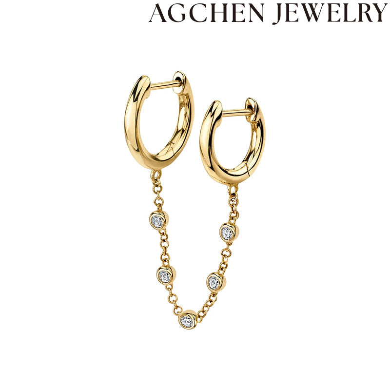 AG Minimalist Cuff Earrings Women's