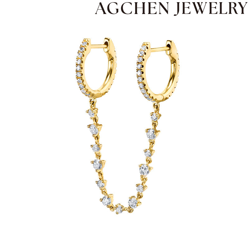 AG Cuff-shaped Earrings