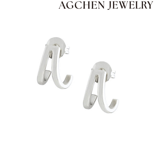 AG Neregula Ŝika Stud Orelornamaĵo