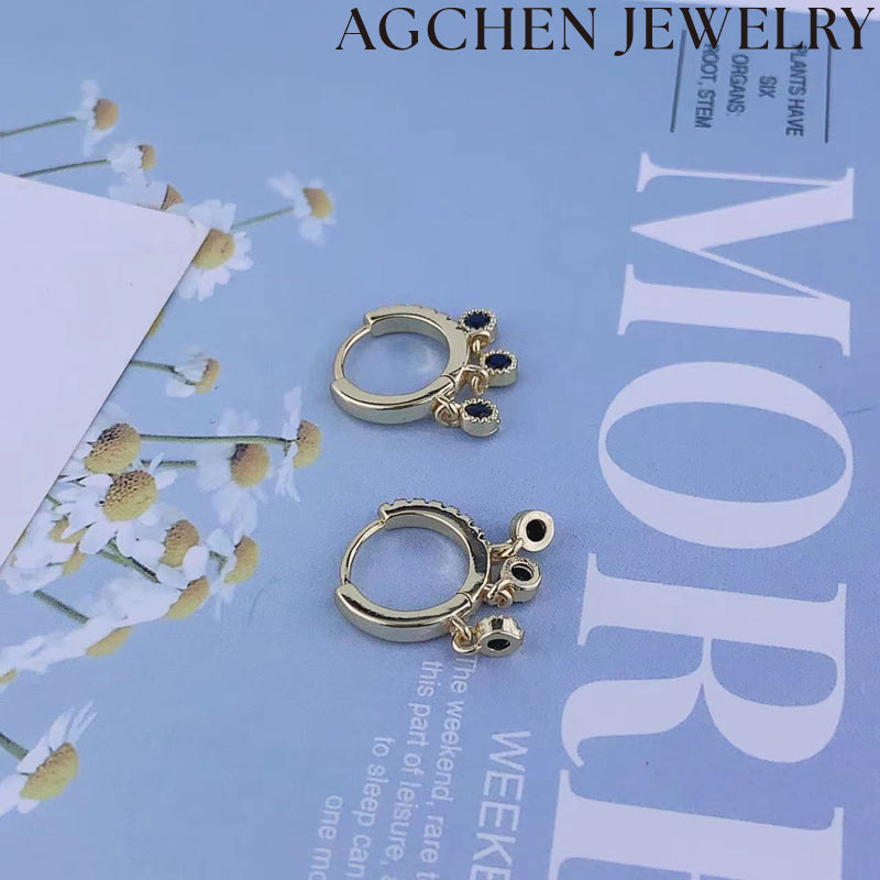 AG Trio Zirconia Earrings