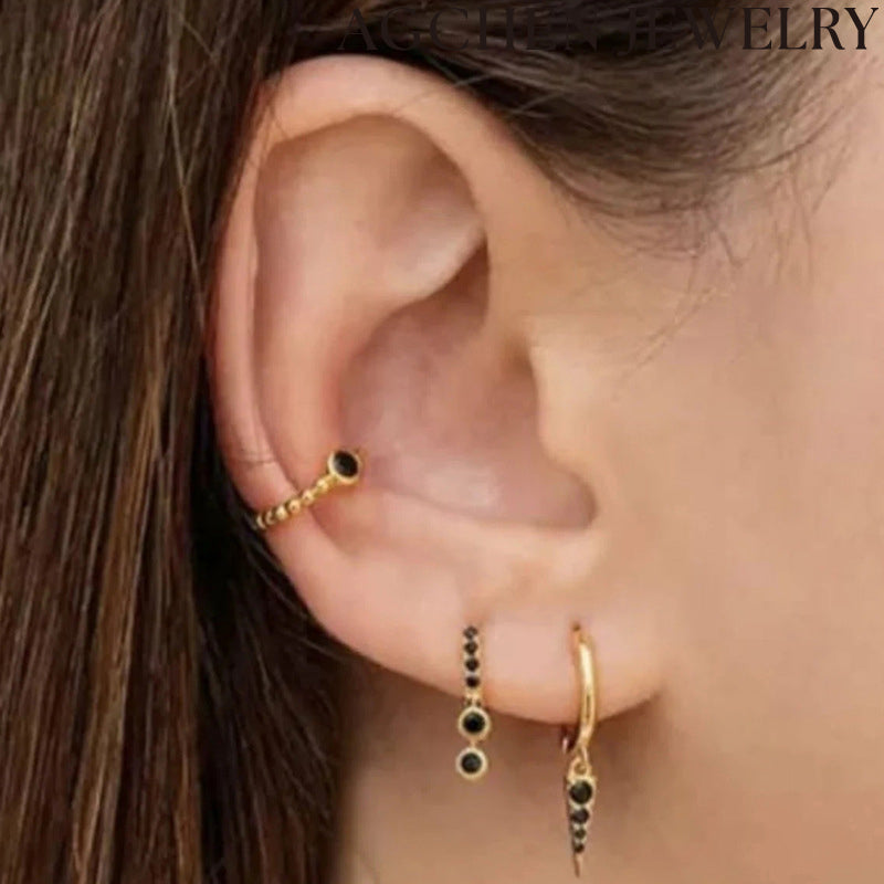 AG Trio Zirconia Earrings