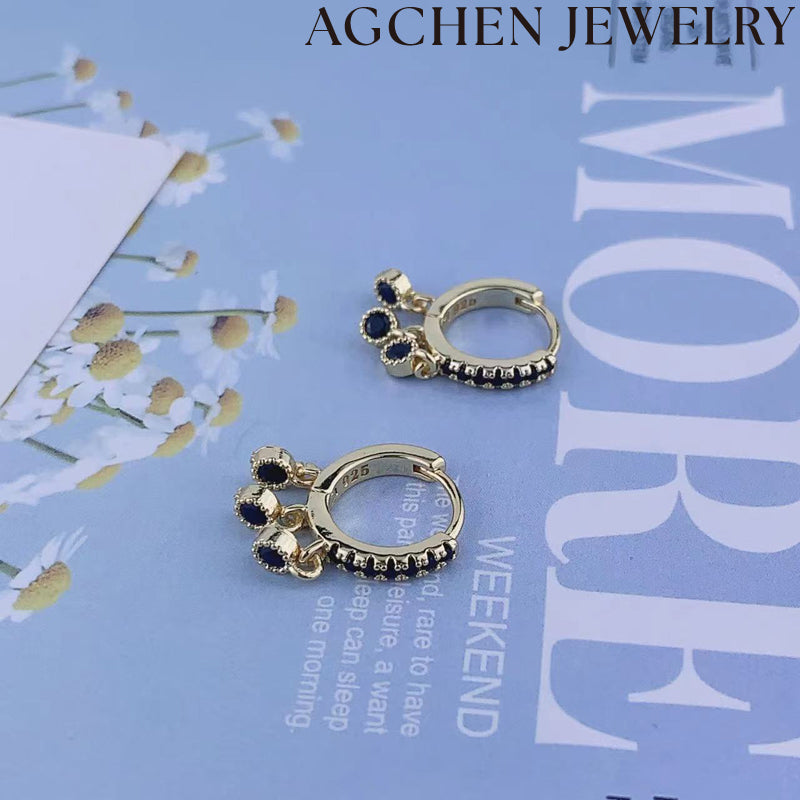 AG Trio Zirconia Earrings