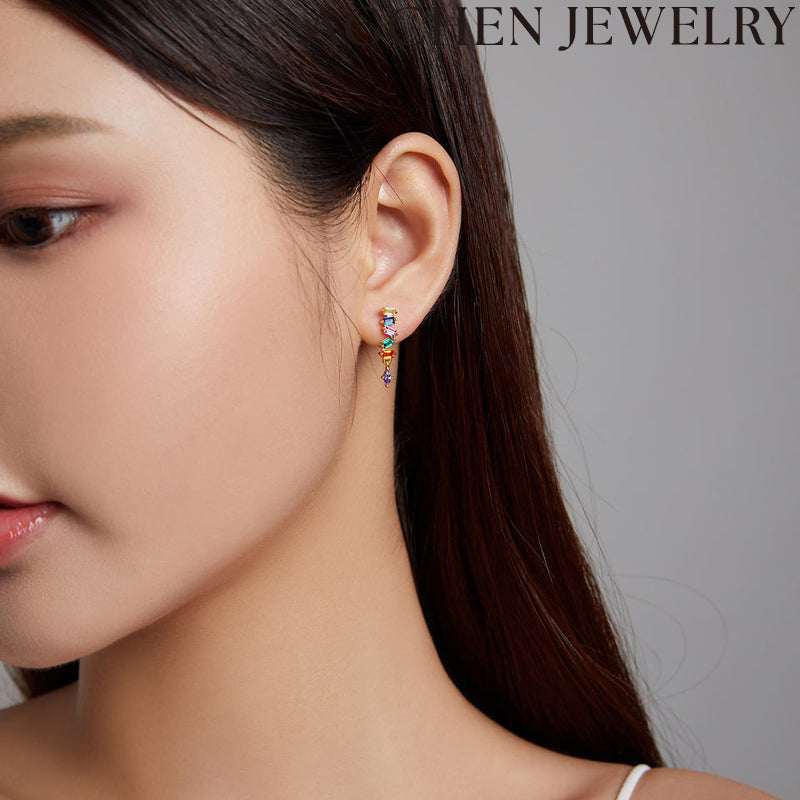 AG Starry Multicolor Zirconia Earrings