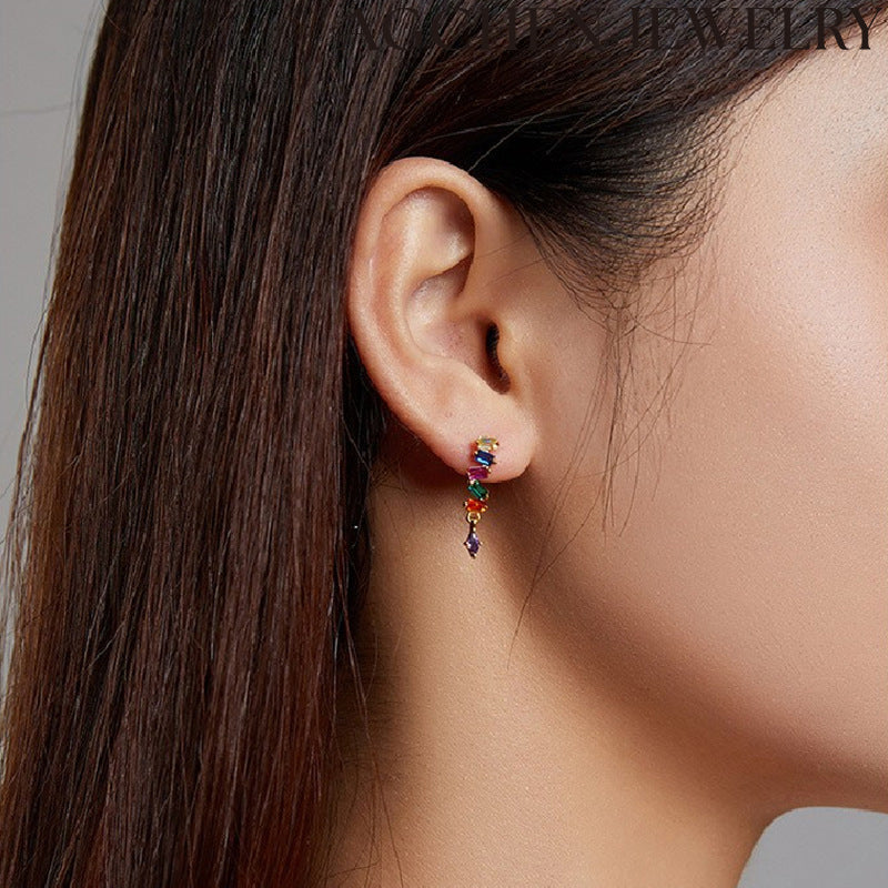 AG Starry Multicolor Zirconia Earrings