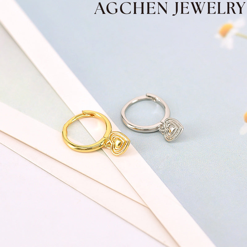 AG Adorable Heart Earrings
