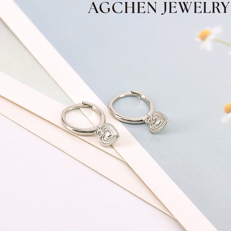 AG Adorable Heart Earrings