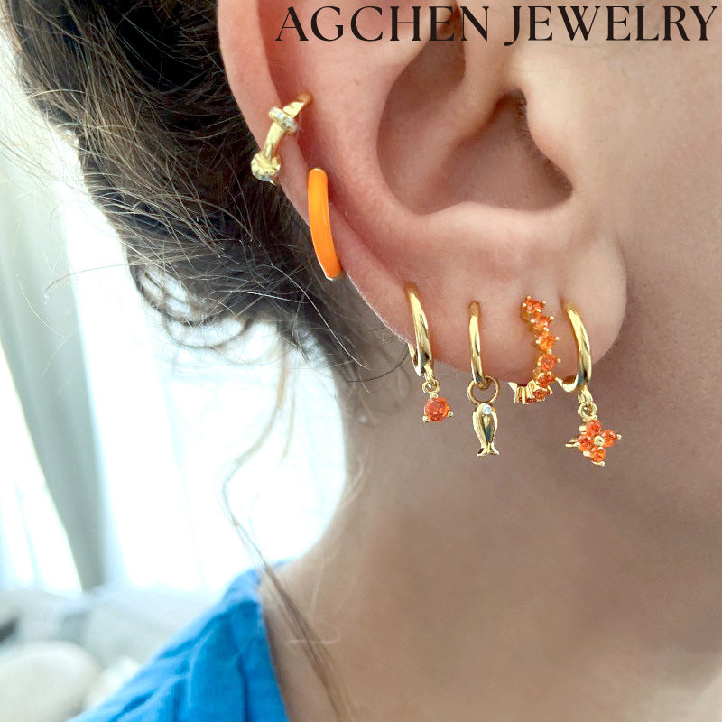 AG Cute Fish Earrings