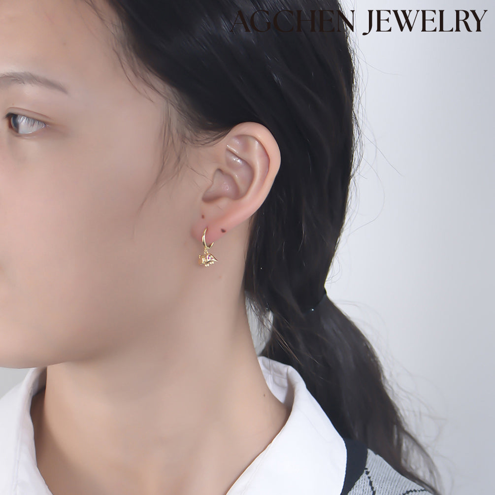 diamante earrings tiny gold hoop earrings yellow gold earrings