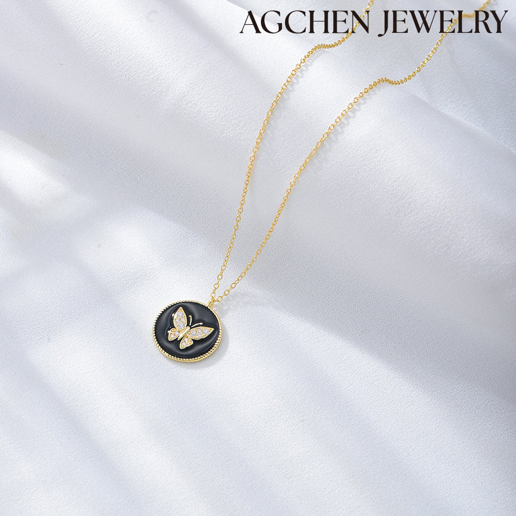 agchenjewellery gold medallion necklace chunky gold necklace 24k gold necklace