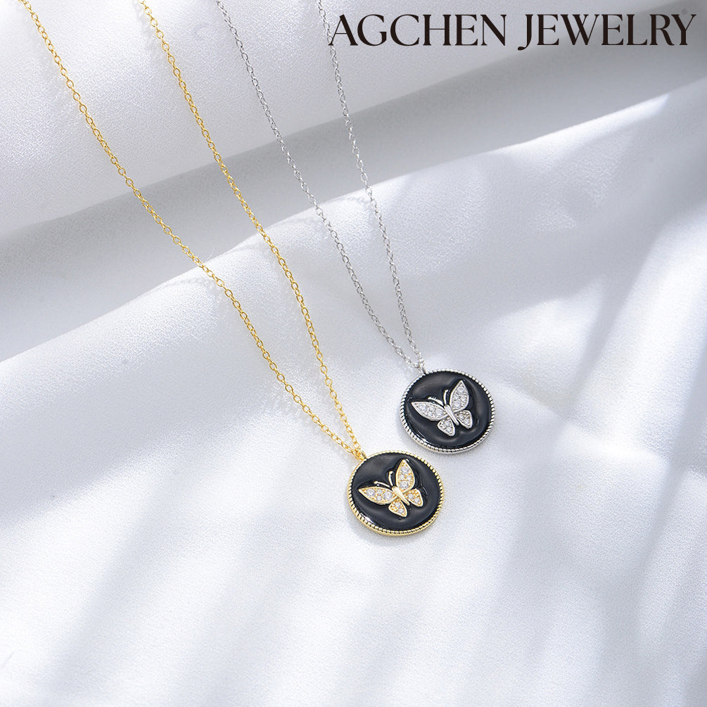 agchenjewelry gold necklace designs with price evil eye necklace gold