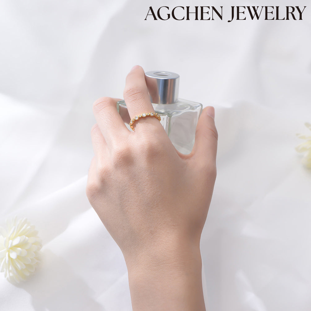 stackable rings anxiety ring crystal rings