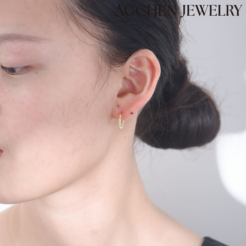 ear crawler earrings baby earrings gold funky earrings