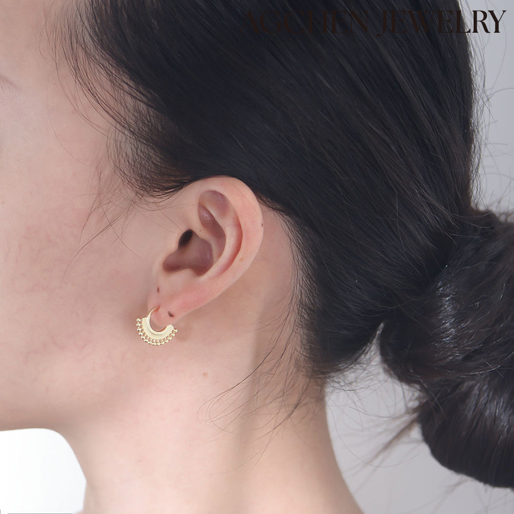 chunky hoop earrings girls earrings gold