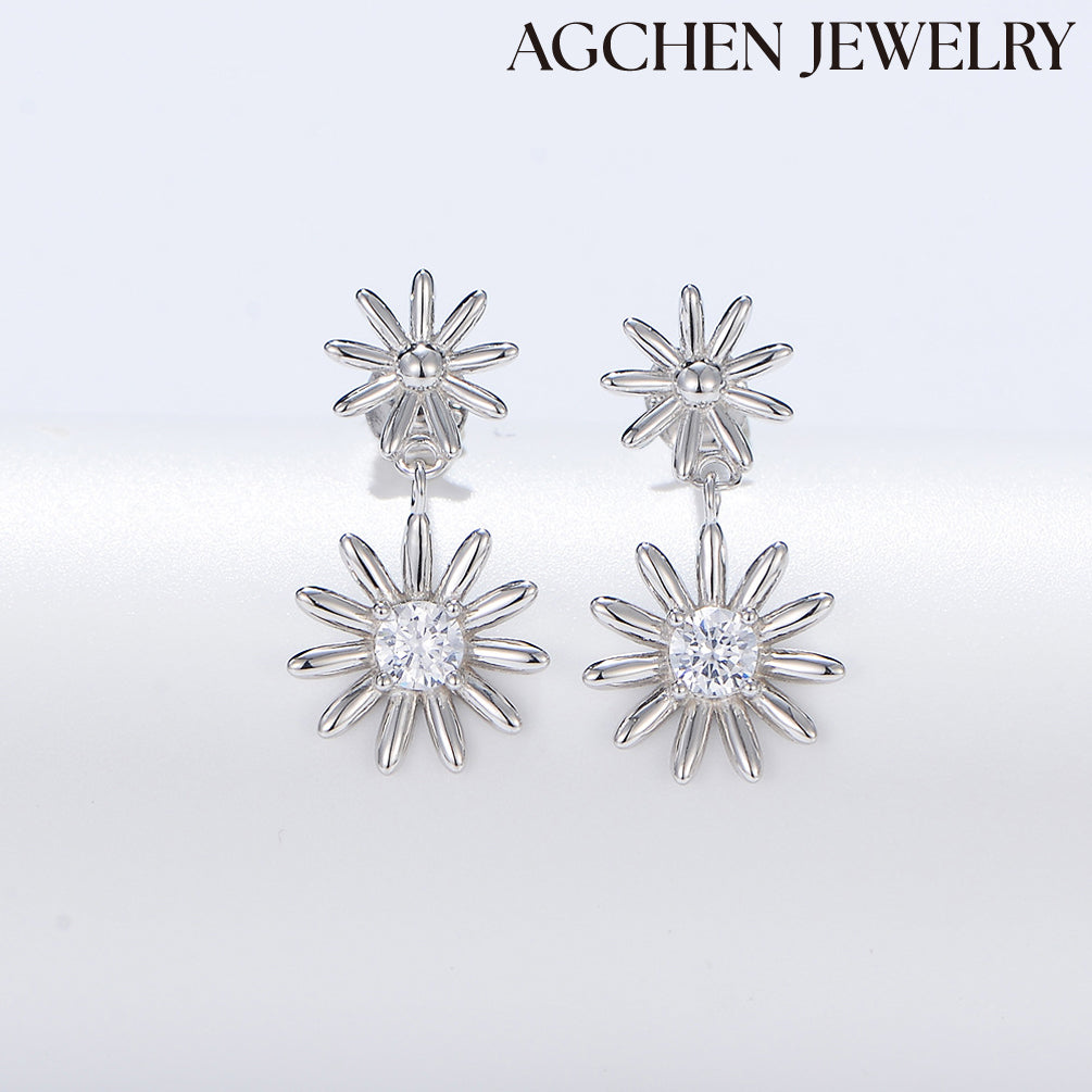 baby gold earrings 22k with price long post earrings