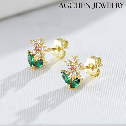 18k gold stud earrings flower drop earrings tanishq earrings with price
