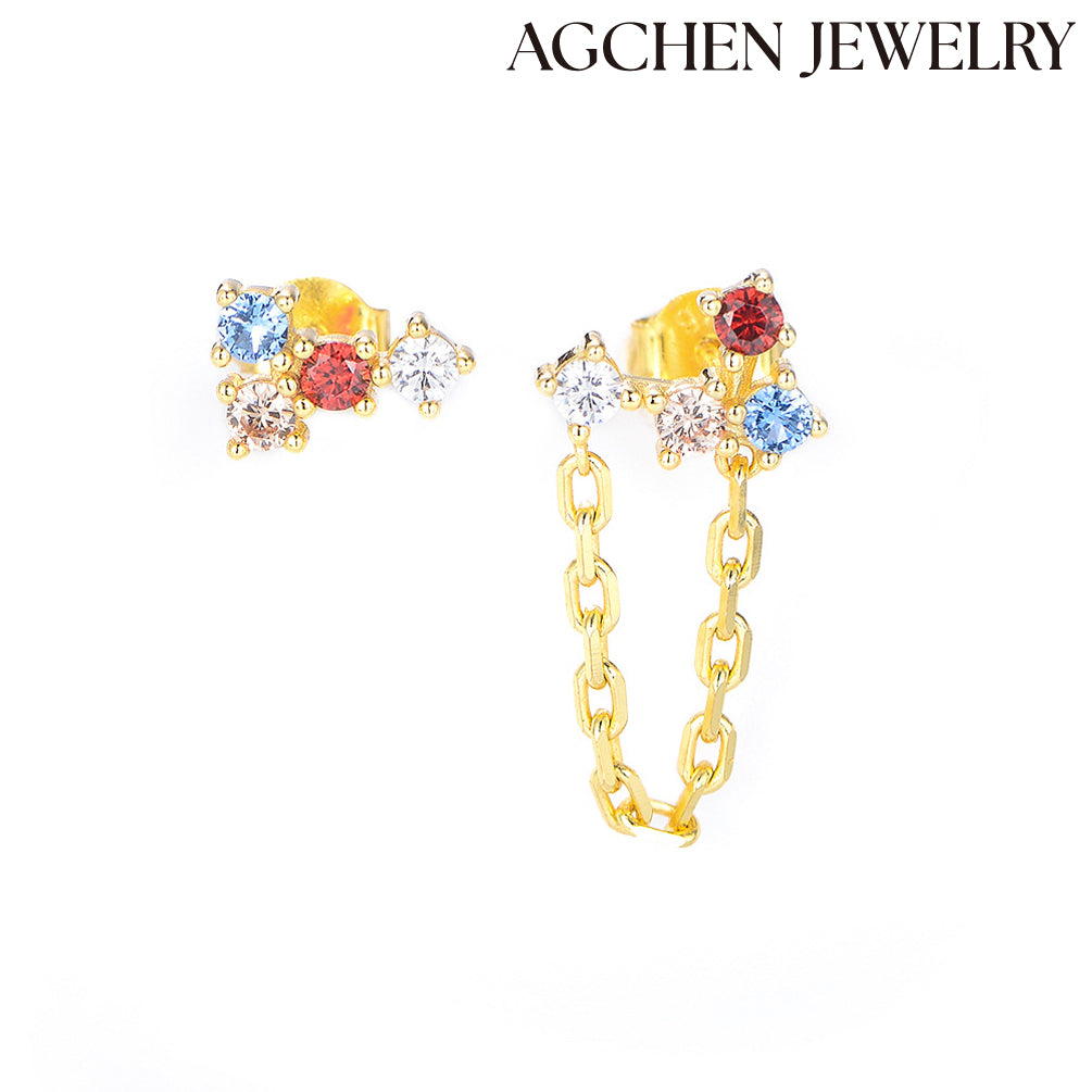 chain earrings chain drop earrings cuff earrings with chain