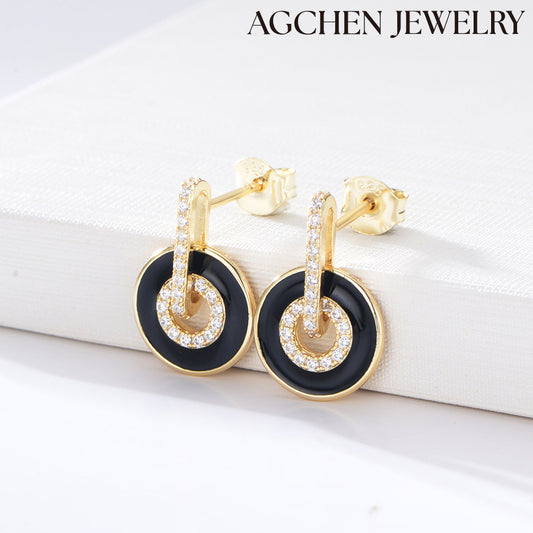 modern bridal earrings pandora flower earrings black diamond hoop earrings