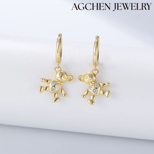 gummy bear pendant teddy bear necklace set