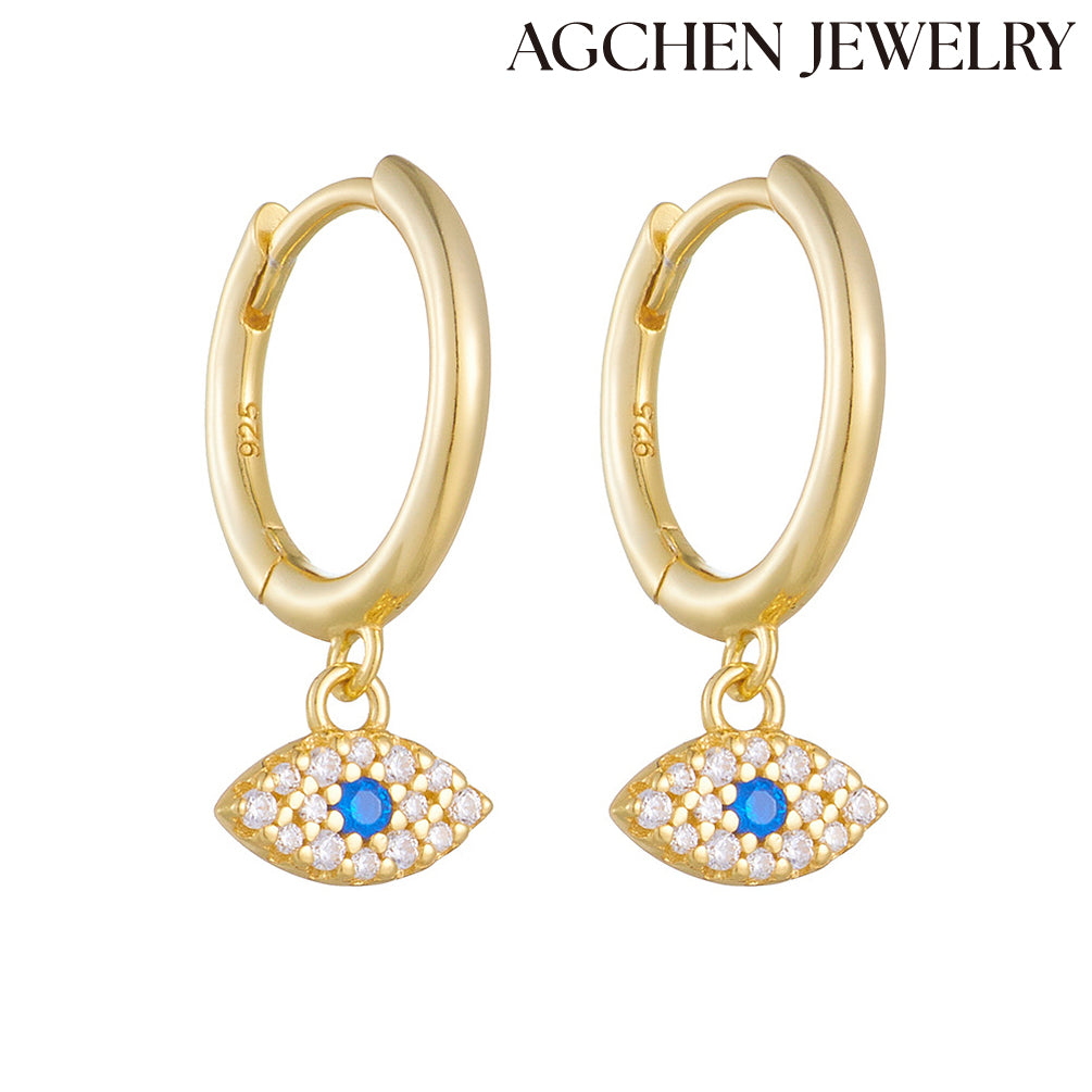AG S925 Devil's Eye Earrings