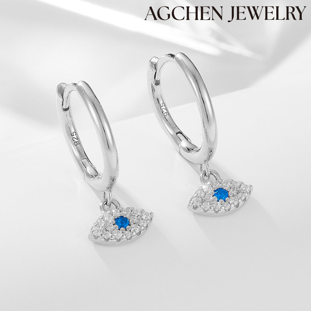 AG S925 Devil's Eye Earrings